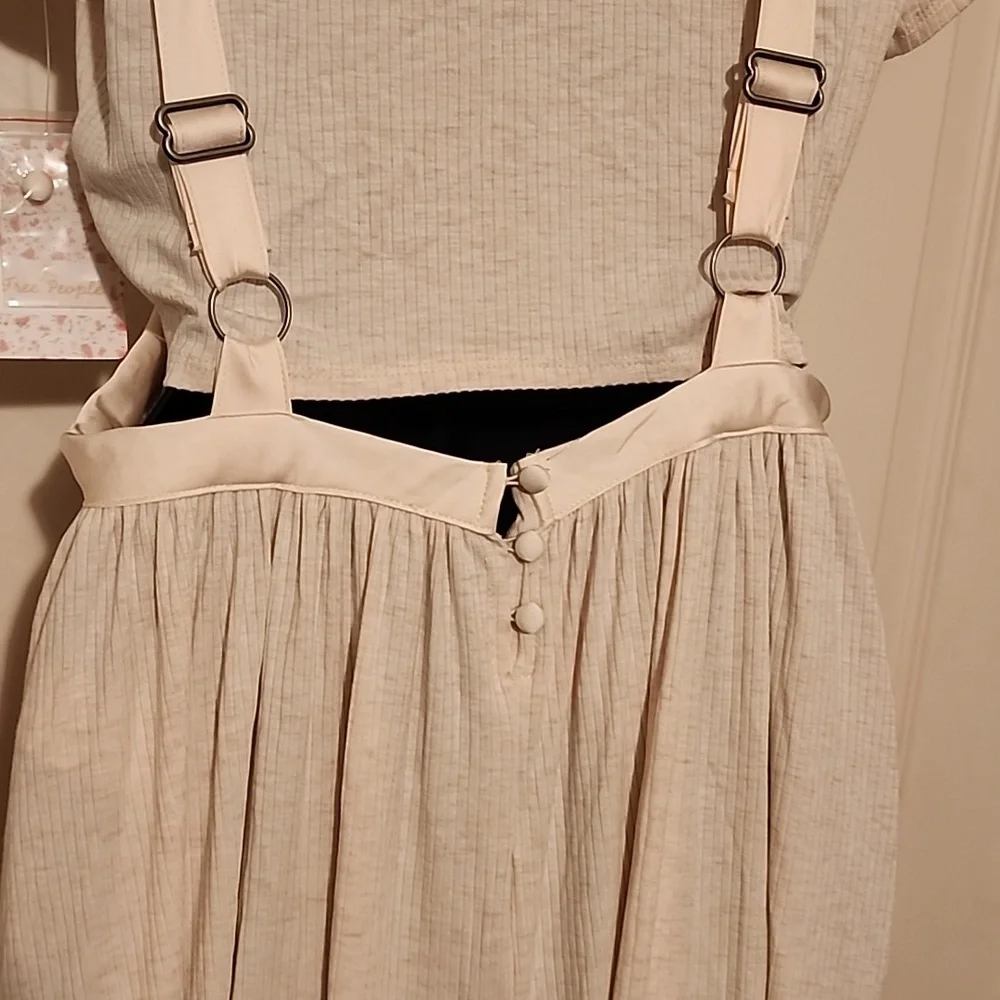 Free People Brookside Two Piece Set NWT Ivory Cream Medium